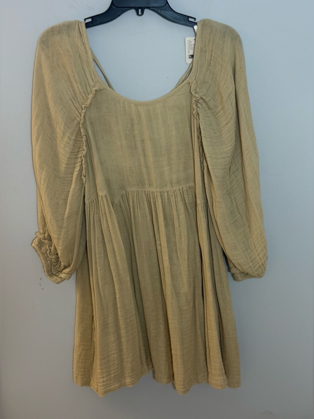 Free people. Lightweight Gauze Tunic Dress in Soft Tan